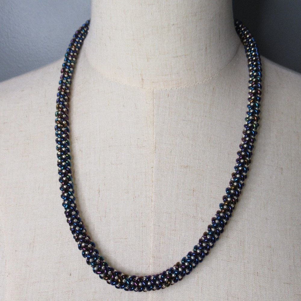 Hand Woven Herringbone Rope necklace